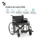 Cadeira de Rodas Dobrável Até 180 Kg D500
