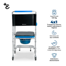 Cadeira de Banho Desmontável Higiênica D50 Dellamed