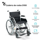 Cadeira de Rodas em Aço Dobrável D100