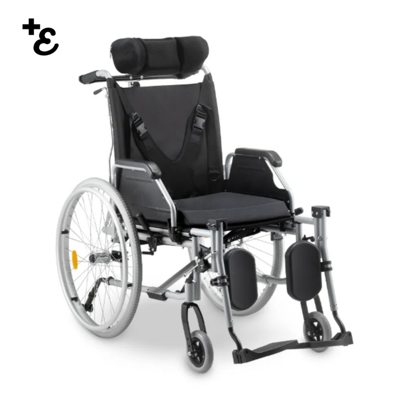 Cadeira de Rodas Tetra Reclinável com Encosto e Acessórios D700