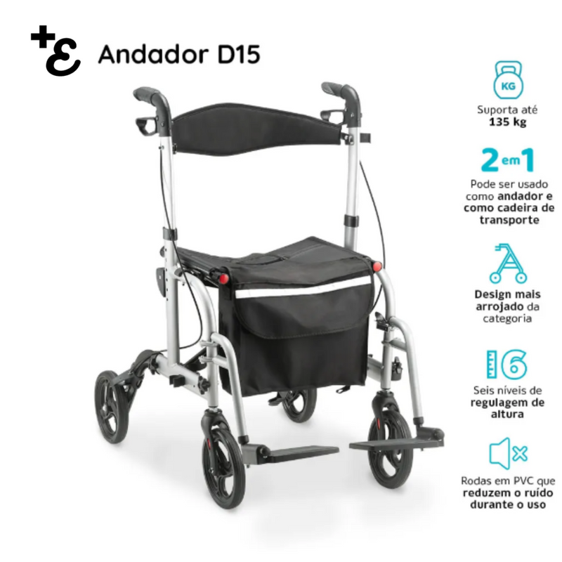 Andador Cadeira 2 em 1 D15