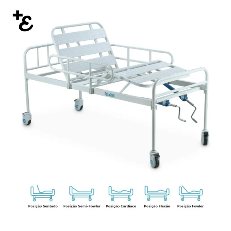 Cama DX2 Hospitalar 2 Movimentos Dellamed
