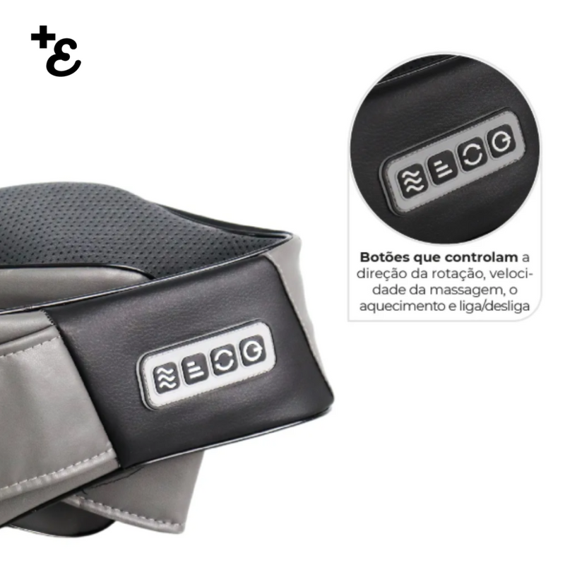 Colete Abraçamed Massageador Para Pescoço Ombros e Lombar