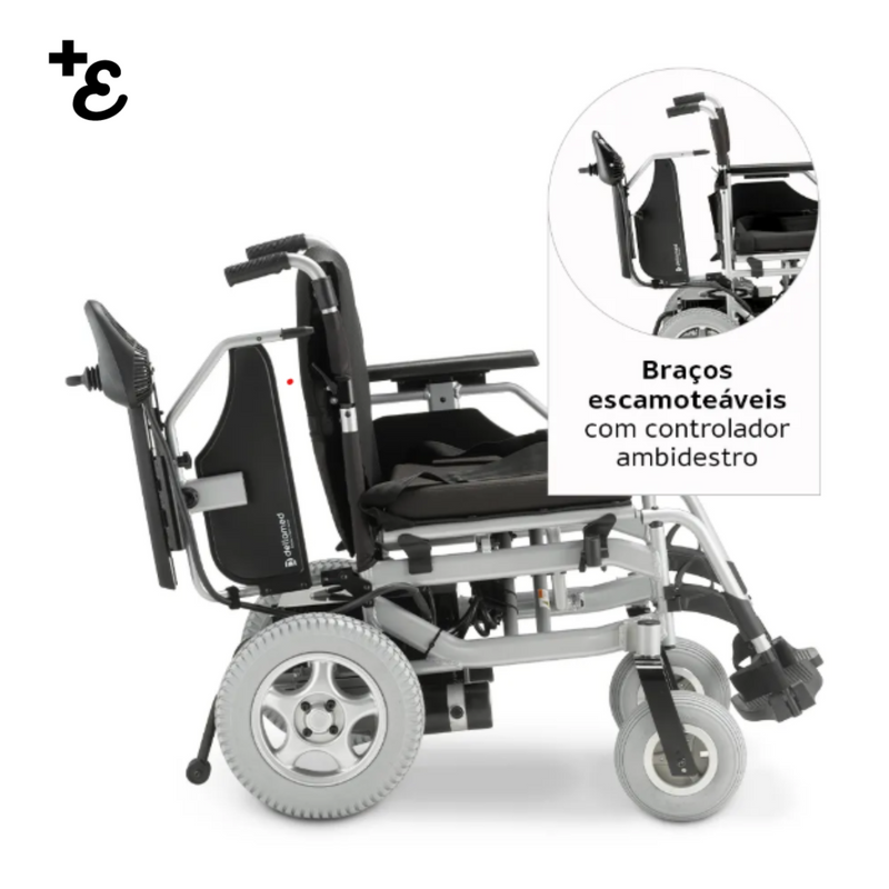 Cadeira de Rodas Motorizada Dobrável em Alumínio D1000