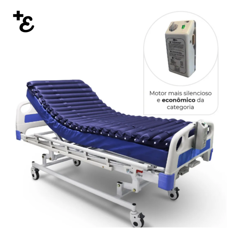 Colchão Pneumático Air Tube Dellamed Para Tratamento de Escaras até 150 Kg