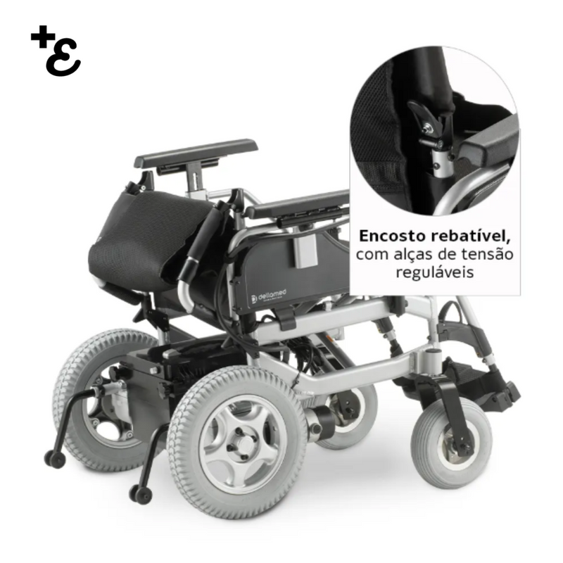 Cadeira de Rodas Motorizada Dobrável em Alumínio D1000