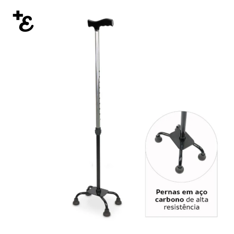 Bengala 4 Pontas Com Altura Regulável D9