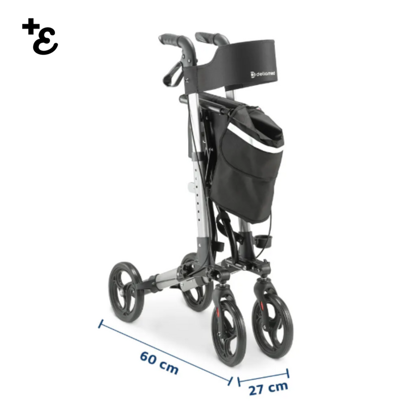 Andador 4 Rodas Compacto Dellamed D14